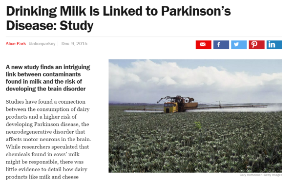 Drinking Milk Is Linked to Parkinson’s Disease Study TIME