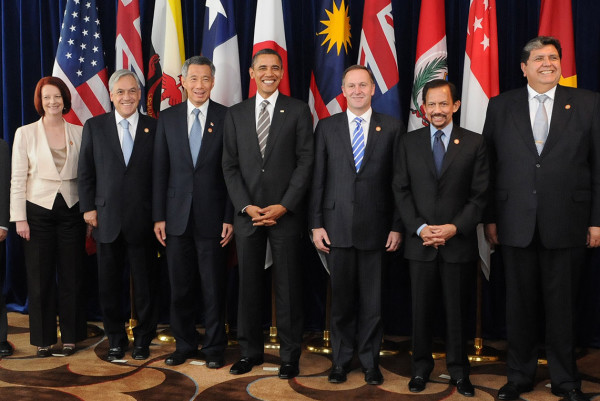 Leaders of TPP member states