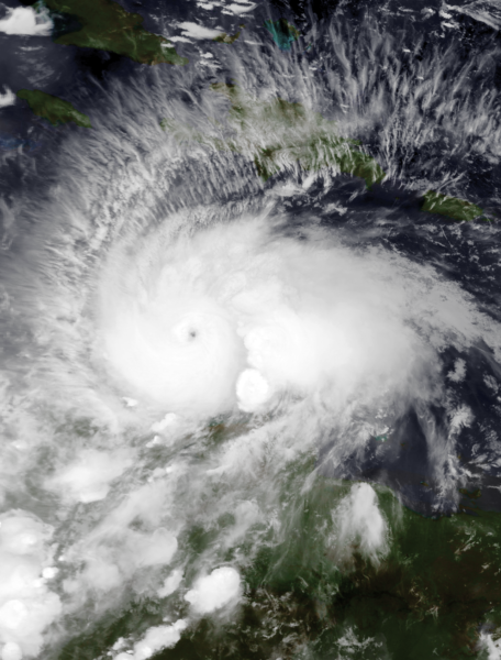 Satellite Image of Hurricane Matthew by NASA