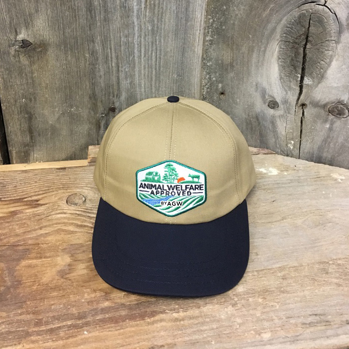 Shop AGW's embroidered Certified Animal Welfare Approved by AGW hat