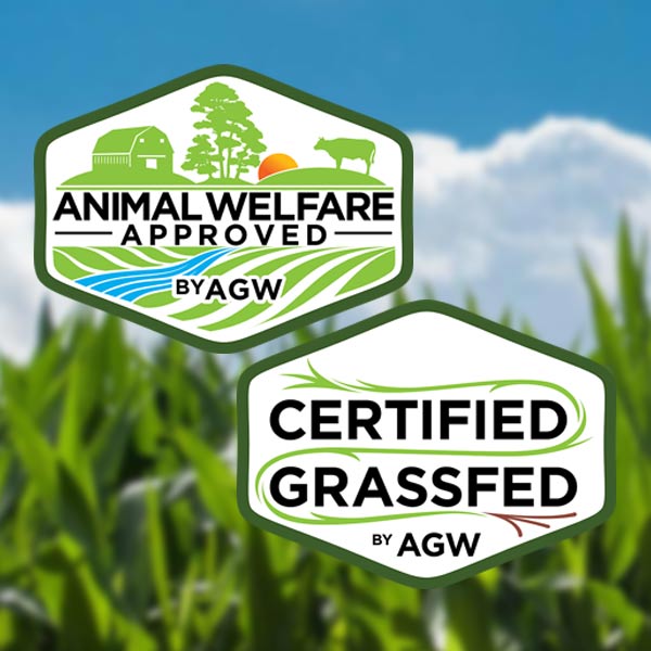 Apply online Certified Animal Welfare Approved by AGW and Certified Grassfed by AGW