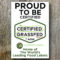 Certified Grassfed By AGW Metal Sign