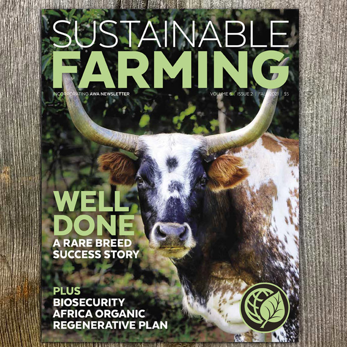 Fall 2021 Sustainable Farming magazine
